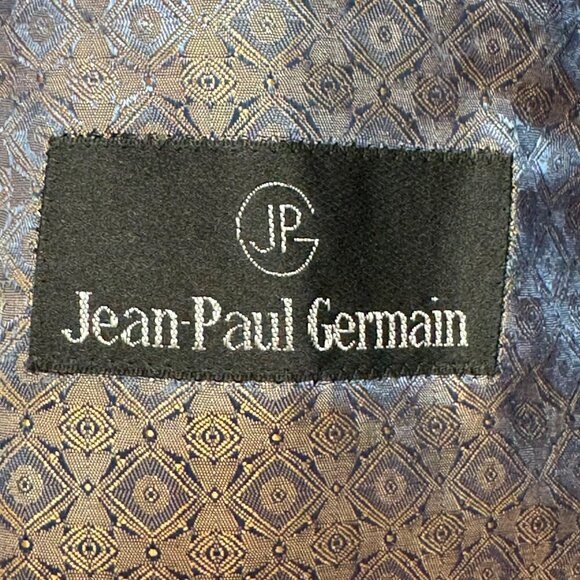 Jean Paul Germain Blue Plaid Blazer Mens 44L Classic Fit 2-Button Jacket - Picture 4 of 8